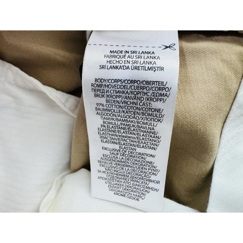 Polo RL Pants Men 32x30 Beige Straight Stretch Slim Fit NWT